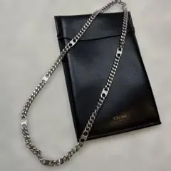 セリーヌ ネックレス トリオンフ スモール グルメット チェーン ブラス　美品のサムネイル