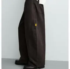 ✨️ZARA バレルレッグ バルーンフィット デニム　ブラウン EU36のサムネイル