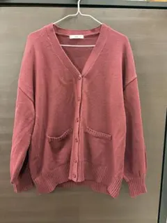 WEGO ワインレッド カーディガン