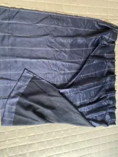ストライプデザインカーテン ダークブルー110cm×100cm×2枚×2枚計4枚