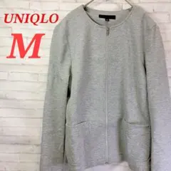 【極美品】ユニクロ　ノーカラージャケット　羽織り　入学式　卒業式　上品