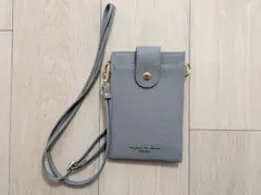 スマホショルダーバッグ グレー