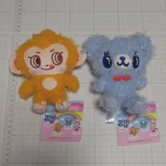 ナルミヤキャラクターズ もこもこミニぬいぐるみ ルッキー ミントくん 2点セット