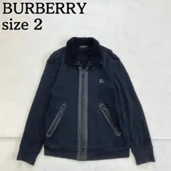 美品★BURBERRY ブラックレーベル ジップアウター ブルゾン ボア 黒 2