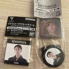 SEVENTEEN バーノン アクリルバッジ レコードマグネットチャーム 2種