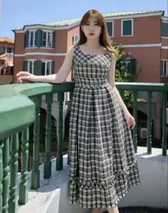 美品☆herlipto Summer Tweed Midi Dress M - メルカリ