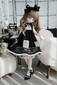 bjdドール　アウトフィット　ピンクのワンピ 特1/6ドール アウトフィット ピンク ワンピース 服 お洋服 BJD ドール