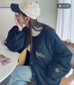 JAVAジャバ別注＞ 口ゴ刺繍中綿ノーカラーブルゾン　XLサイズ