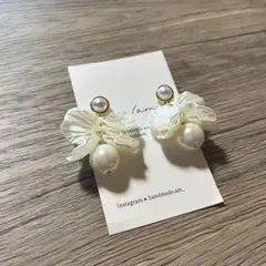 /am ブライダル 花 ピアス