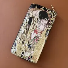クリムト「接吻」 アートプリント 長財布