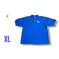 【各種割引】GILDAN ロゴ プリント ポロシャツ カットソー ブルー 2XLのサムネイル