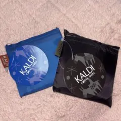 KALDIカルディ エコバッグ Helpers ブラック ブルー