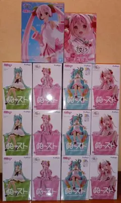 123＿初音ミク　桜ミク　ぬーどるストッパー　フィギュア　まとめ　14体セット