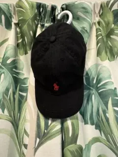 ポロラルフローレンキャップ ブラック