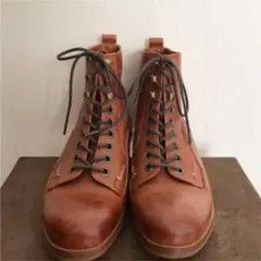 【美品】MUKAVA レースアップ ショートブーツ ブラウン 24.5cm 39のサムネイル