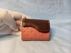 いちごミルクチョコの財布　コンパクト　ハンドメイド　Creema