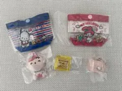 新品　サンリオ　ガシャ　プールバッグ風ミニポーチ 他　計5点まとめて