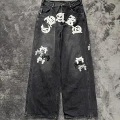 美品⭐️【GALFY×GALLIS ADDICTION】チャカだらけデニム　大型犬のサムネイル