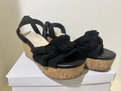 MAJESTIC LEGON フリル厚底サンダル ブラック L sizeのサムネイル