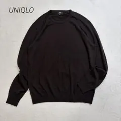 UNIQLO/ウール100/エクストラファインメリノクルーネックセーター/XL