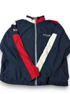 【短丈・ボックス】90s リーボック UK ナイロンジャケット 雰囲気系