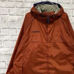 コロンビア　マウンテンパーカー　レッドL ロゴ刺繍アウトドア1209