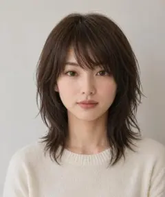 ほぼ総手植え 人毛 ウィッグ ２重引き抜き Lサイズ シルクスキン 医療用
