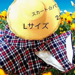 最終お値下げ❗️アーノルドパーマー　セパレート水着 スカート&パンツセットLサイズのサムネイル