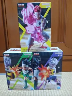HUNTERXHUNTER　ゴン　キルア　ヒソカ　GI編　３種セット　フィギュアのサムネイル