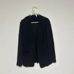 ノーカラージャケット ブラック