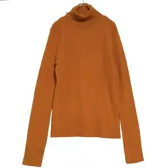 ディスコート　タートルネック リブニット　長袖　オレンジ　F