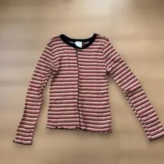 ZARA 140 ボーダーメロウトップス