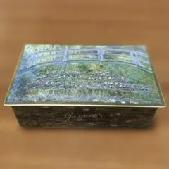 ゴンチャロフ空き缶　クロード・モネ　睡蓮の池（部分）　カンカン　小物入れに最適