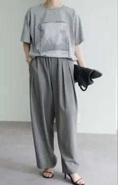 PUAL CE CIN 【接触冷感+UVカット】フォトプリントTシャツのサムネイル
