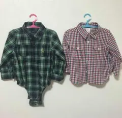 ベビーギャップ シャツ ロンパース シャツロンパース