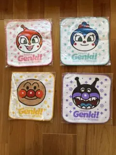 アンパンマン　ハンカチ　4枚セット