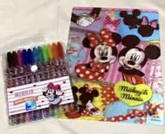 ディズニージェルペン12色　新品ミニー柄　下敷き　3D ミッキー&ミニーのサムネイル