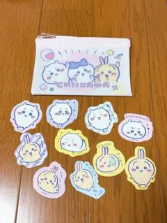 CHIIKAWA ステッカー、ポーチセット