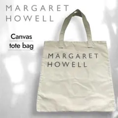 も*ん様 美品✨ MARGARET HOWELL ロゴ キャンバストートバッグのサムネイル