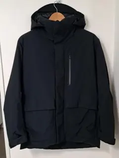 ユニクロ ハイブリッドダウンパーカー ブラック フード付き メンズ М 黒