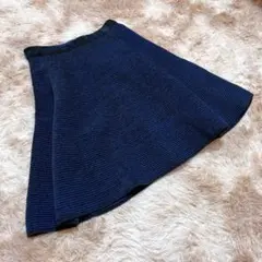 ✨LANVIN✨ ランバン (38) ニットフレアスカート 膝丈 上品 きれいめのサムネイル