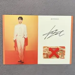 SEVENTEEN   THE CITY OSAKA　ジョンハン　サイン台紙