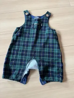 HOT BISCUITS カバーオール サロペット タータンチェック70cm