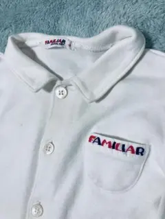 ファミリア　70 ブラウス　長袖　シャツ　レア　希少　レトロ　旧タグ　刺繍 75
