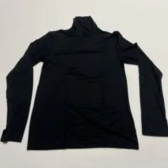 ユニクロ ヒートテック ウルトラライトブラック 長袖 タートルネック M