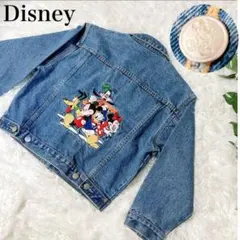 美品✨レア✨Disney ミッキーマウス　ミニー　刺繍デニムジャケット