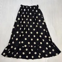 COMME des GARCONS ドット レイヤード フレア ロングスカート