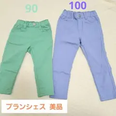 ブランシェス パンツ 90 100 プレミアムストレッチツイルパンツ 春夏