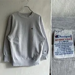 90S USA製 Champion 目あり リバースウィーブ グレー