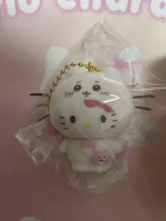 ちいかわサンリオ　フロッキーマスコットチャーム　キティ　ちいかわ